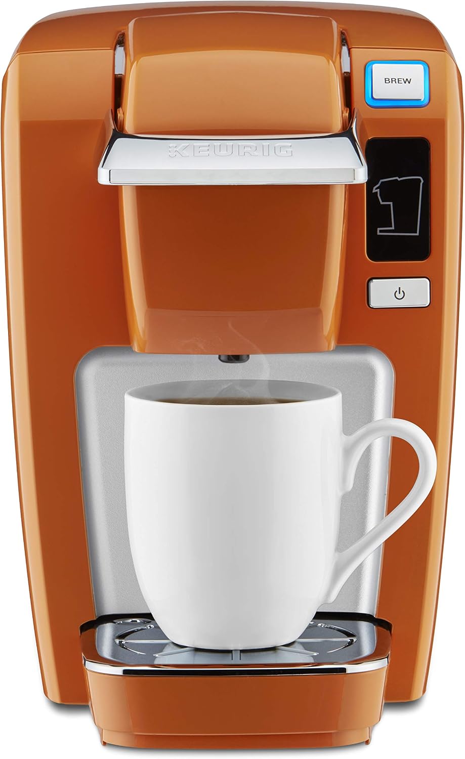 Keurig K15 Coffee Maker, Single Serve K-Cup Pod Coffee Brewer, 6 to 10 oz. Brew Sizes, Burnt Orange