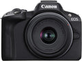 Canon EOS R50 Mirrorless Camera RF-S18-45mm F4.5-6.3 is STM Lens Kit, 24.2 Megapixel CMOS (APS-C) Sensor, 4K Video, Vlogging, Content Creation, Photography, Digital Camera, Black