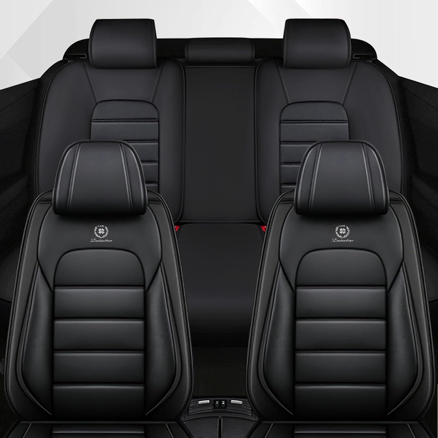 Car Seat Cover Fit for Dodge Charger 2006-2024,Compatible Airbag Non-Slip Waterproof Seat Covers,Car Seat Protector Premium Interior (Standard 5 Seats,Classic Black)