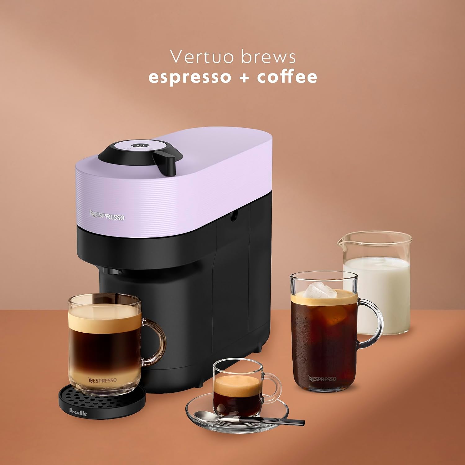 Nespresso Vertuo Pop+ Bundle by Breville, Lilac