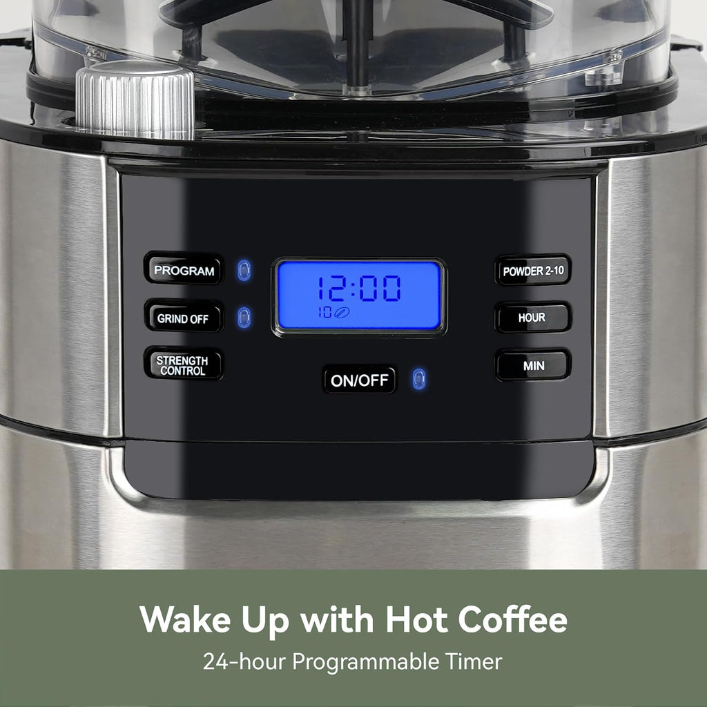 Gevi Coffee Grinder Electric,Coffee Bean Grinder with 35 Grind Settings for Espresso,Drip,French Press,Burr Coffee Grinder for Home Use,Anti-static Design,Black