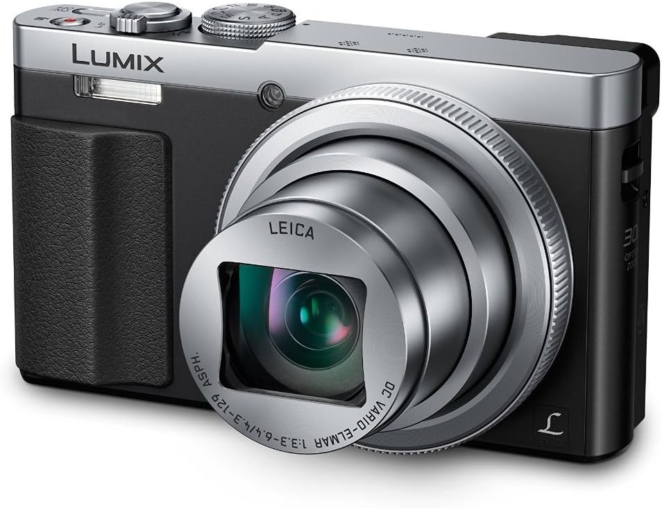 PANASONIC LUMIX ZS50 Camera, 30X LEICA DC Vario-ELMAR Lens, 12.1 Megapixels, High Sensitivity Sensor, Eye Viewfinder, DMC-ZS50S (USA SILVER)