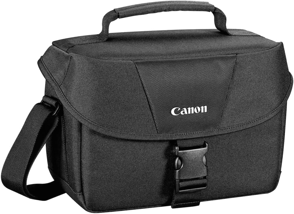Canon EOS R50 Mirrorless Camera with 18-45mm Lens (Black) Bundle with 64GB Memory Card + Canon 200ES EOS Shoulder Bag (3 Items)