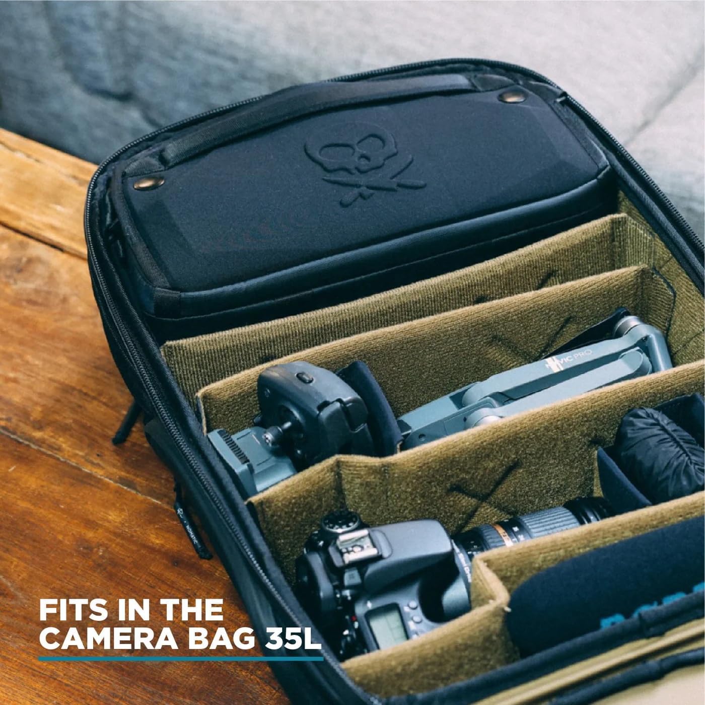 NOMATIC McKinnon Camera Sling 8L: Versatile Camera Bag for Photographers with Quick Access, Secure Storage for Mirrorless or DSLR Camera, Lightweight Crossbody Sling & External Tripod Attachment