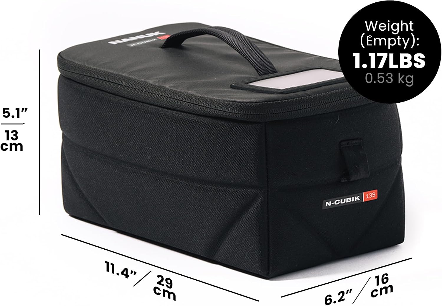 NANUK N-PVD Messenger Bag for Camera and Drone, Black - 15L