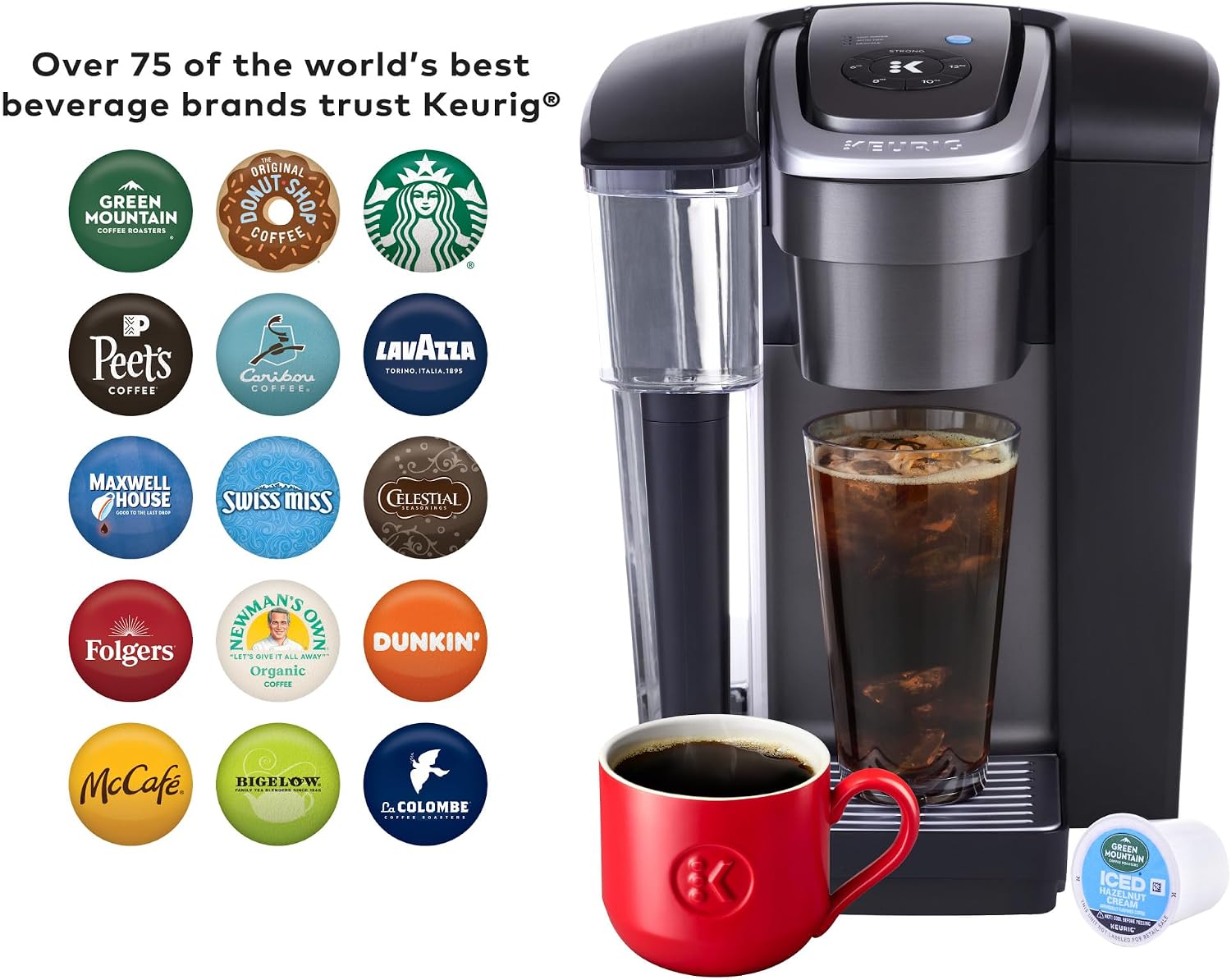 Keurig K-1550 Small Business Single Serve Coffee Maker, 96 oz Water Reservoir, Black