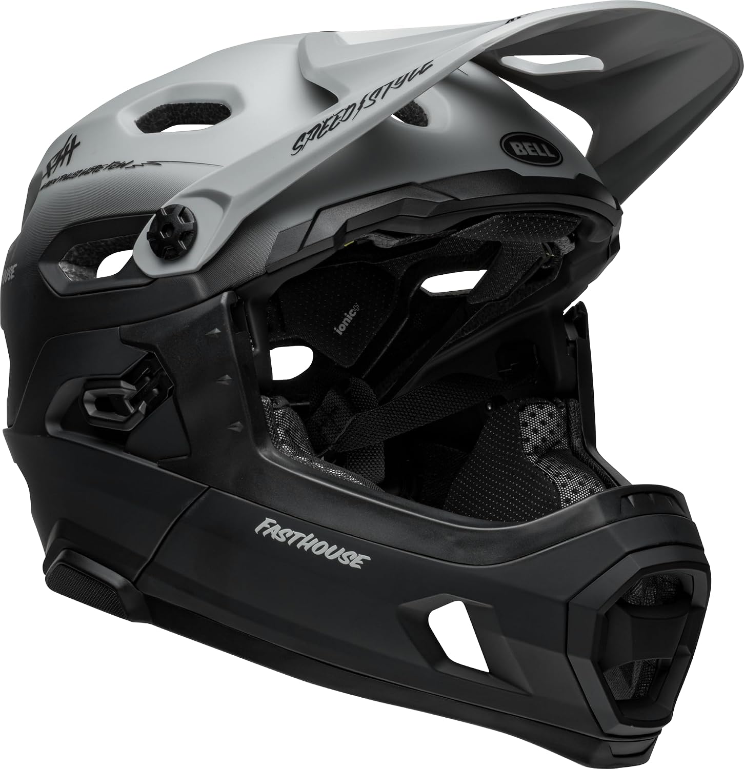 Bell Bike Super Dh Spherical Bicycle Helmets Fasthouse Taco Tuesday Matte/Gray/Black Large