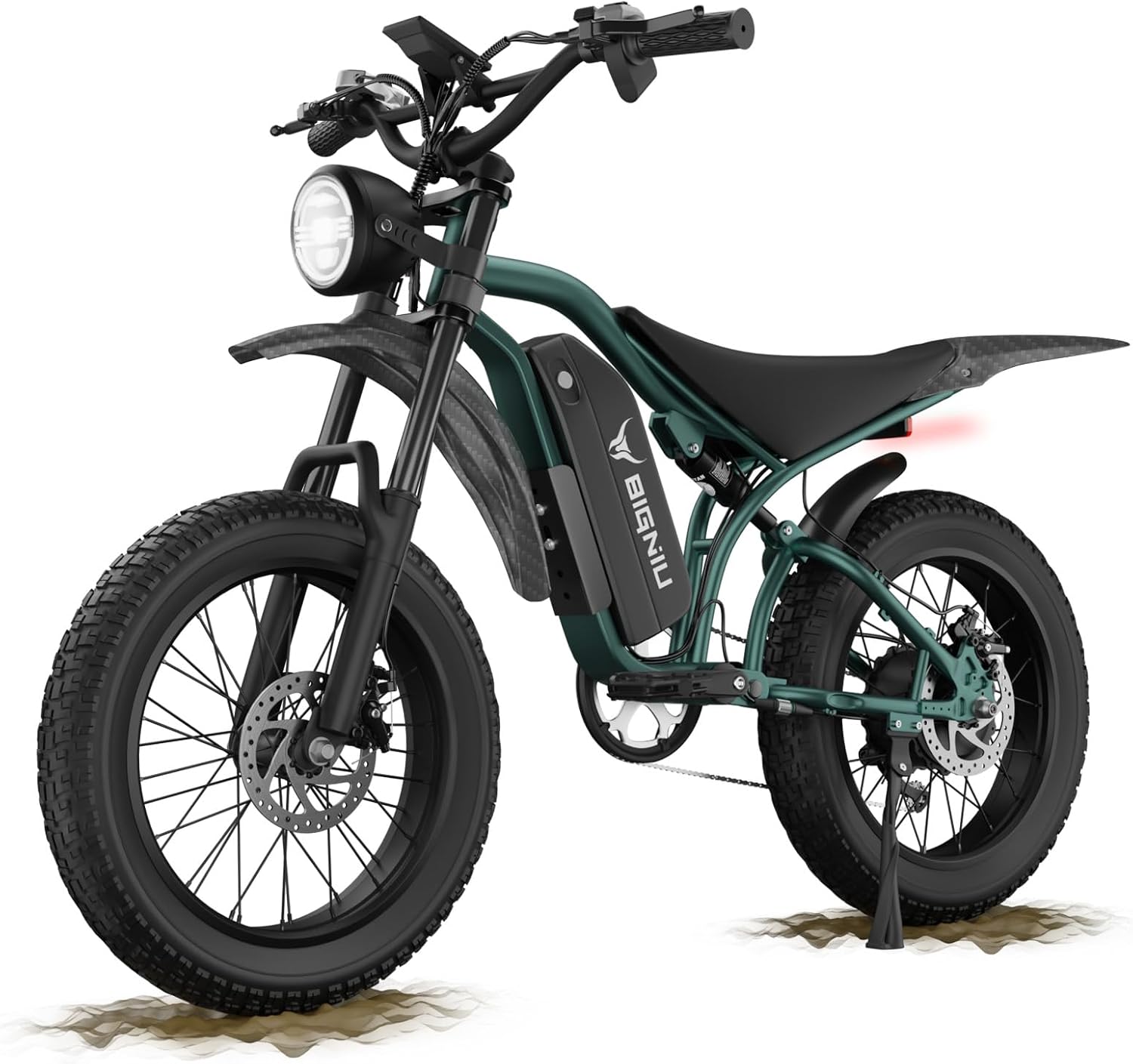 BIGNIU BG-S Electric Bike for Adults – 20'x4.5' Fat Tire, 1200W Motor, 48V 15Ah Battery, 7-Speed, Dual Disc Brakes for Off-Road and City Riding