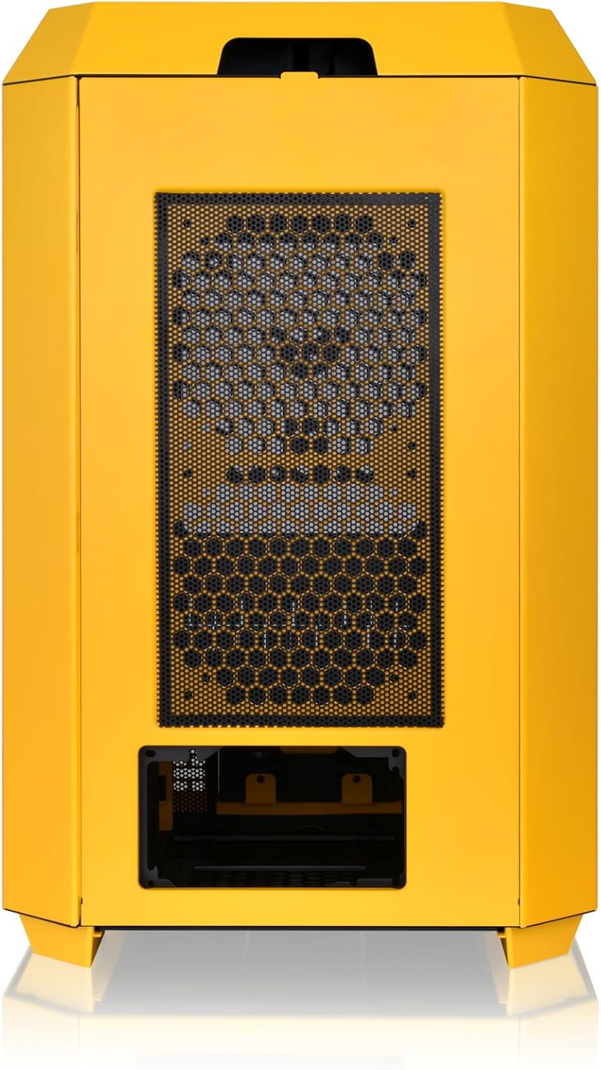 Thermaltake Tower 300 Bumblebee Micro-ATX Case; 2x140mm CT Fan Included; Support Up to 420mm Radiator; Optional Chassis Stand Kit Allows Horizontal Display; CA-1Y4-00S4WN-00; 3 Year Warranty
