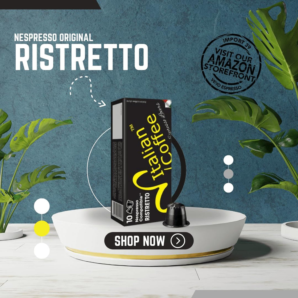 Italian Coffee for Espresso Lovers capsules compatible with Nespresso Original Line machines (Ristretto Regular, 800 Count (Pack of 1))