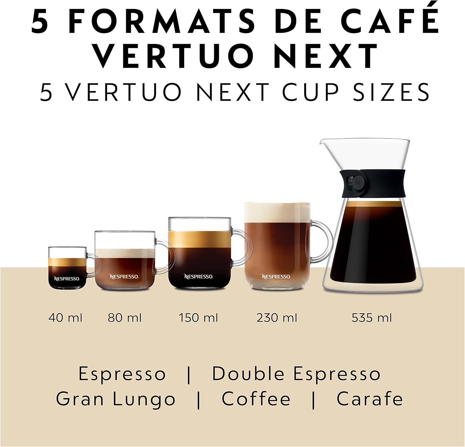 Nespresso Vertuo Next Coffee and Espresso Machine by Breville,1.1 liters, Dark Chrome