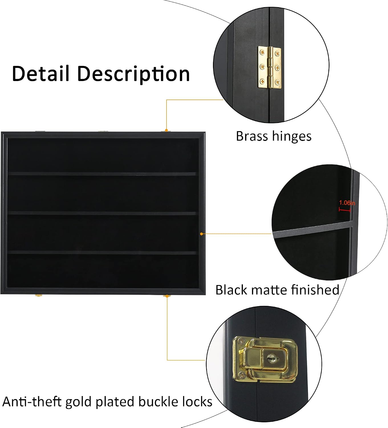 KCRasan 3 Pack 36 Graded Sports Card Display Frame -Baseball Card Display Case Lockable - Trading Card Collector Wall Display Holder for Basketball Football Cards, UV Protection Acrylic