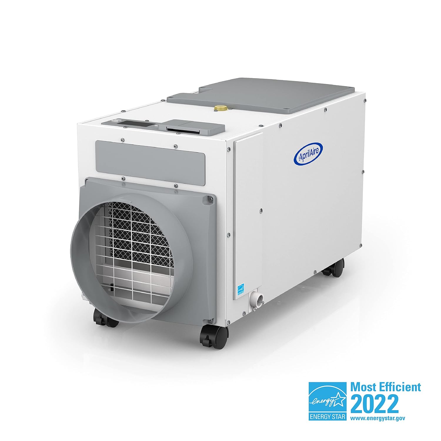 AprilAire E100C Pro 100-Pint Whole-House Dehumidifier with Castors, Energy Star Certified, Commercial-Grade Whole-Home Dehumidifier for Basement, Crawlspace, or Whole House up to 5,500 sq. ft.