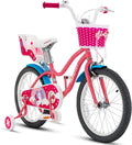 HONEY JOY Kids Bike, 14 16 18 Inch Girls Bike for Toddlers w/Training Wheels, Handbrake & Coaster Brake, Steel Frame, Fully Enclosed Chain, Little Princess Style Children Bicycle, Gift for Girls 3-8