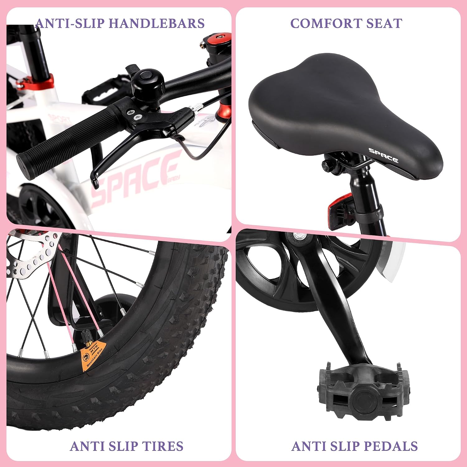 Kids Bike-18 20 Inch Bike for Boys and Girls Bicycle with Adjustable Seat and Handbrake, Bikes for Kids 7-13