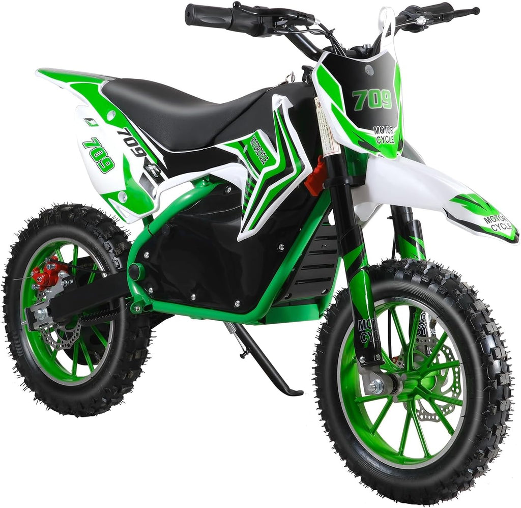 Kids Electric Motorcycle,36V 350W Kids Electric Dirt Bike with 10 Inch Tires, 25KM/H Electric Mini Bike,Support 150 pounds, 6-14 Years,Easter Gift