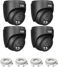 ZOSI C220 4Pack 4MP 2.5K QHD Add-On PoE IP Camera Outdoor, 1440p Surveillance Outdoor Camera to Home Security System, Only Work with ZOSI PoE NVR, 100ft Night Vision, AI Human Detection, One-Way Audio
