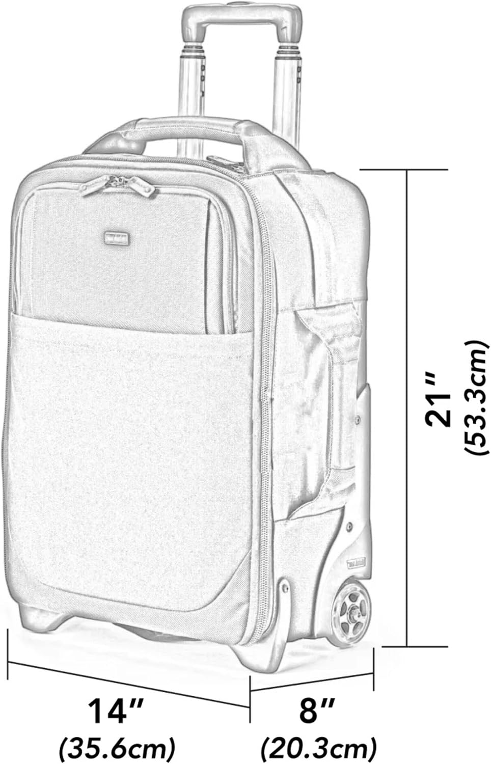 Think Tank Airport International V3.0 2 Wheel Rolling Carry-On Camera Bag, 80mm Quiet Wheels, Retractable Handle, Custom Design Interior Compartments - Black