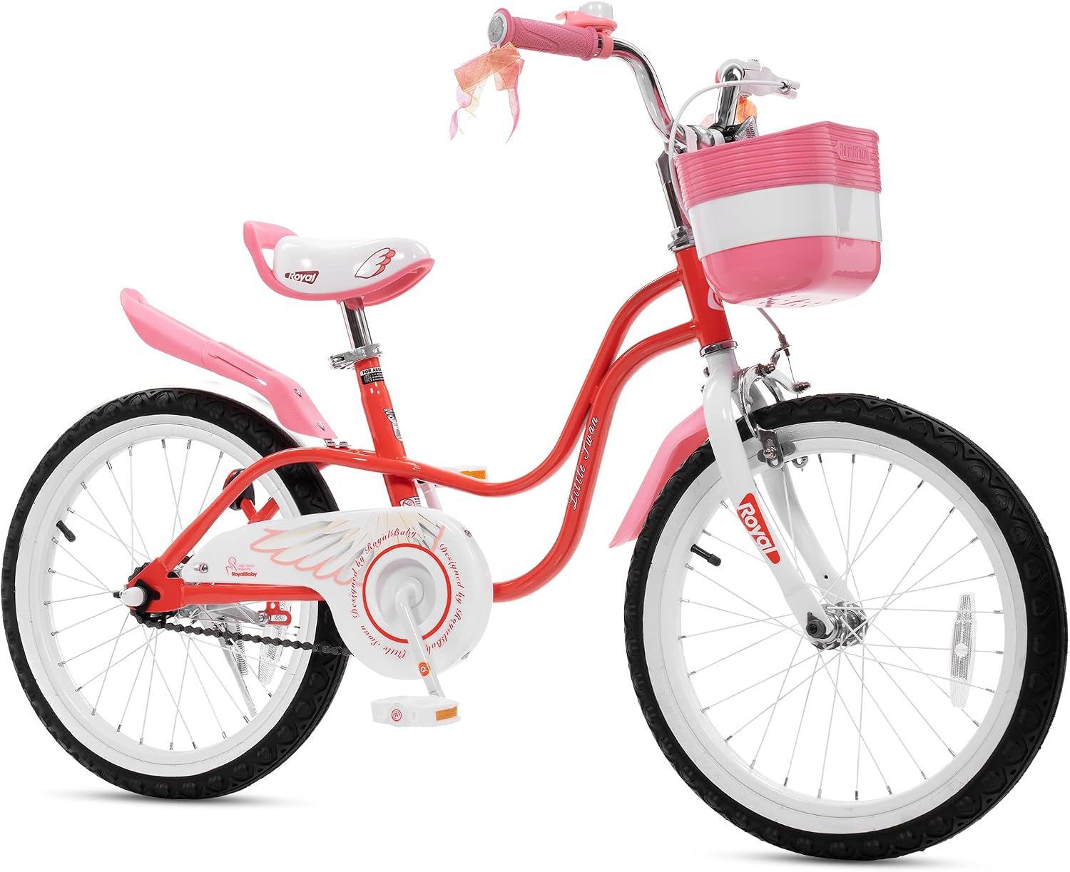 Royalbaby Princess Girls Kids Bike 12 14 16 18 20 Inch Children Bicycle with Basket for Age 3-12 Years