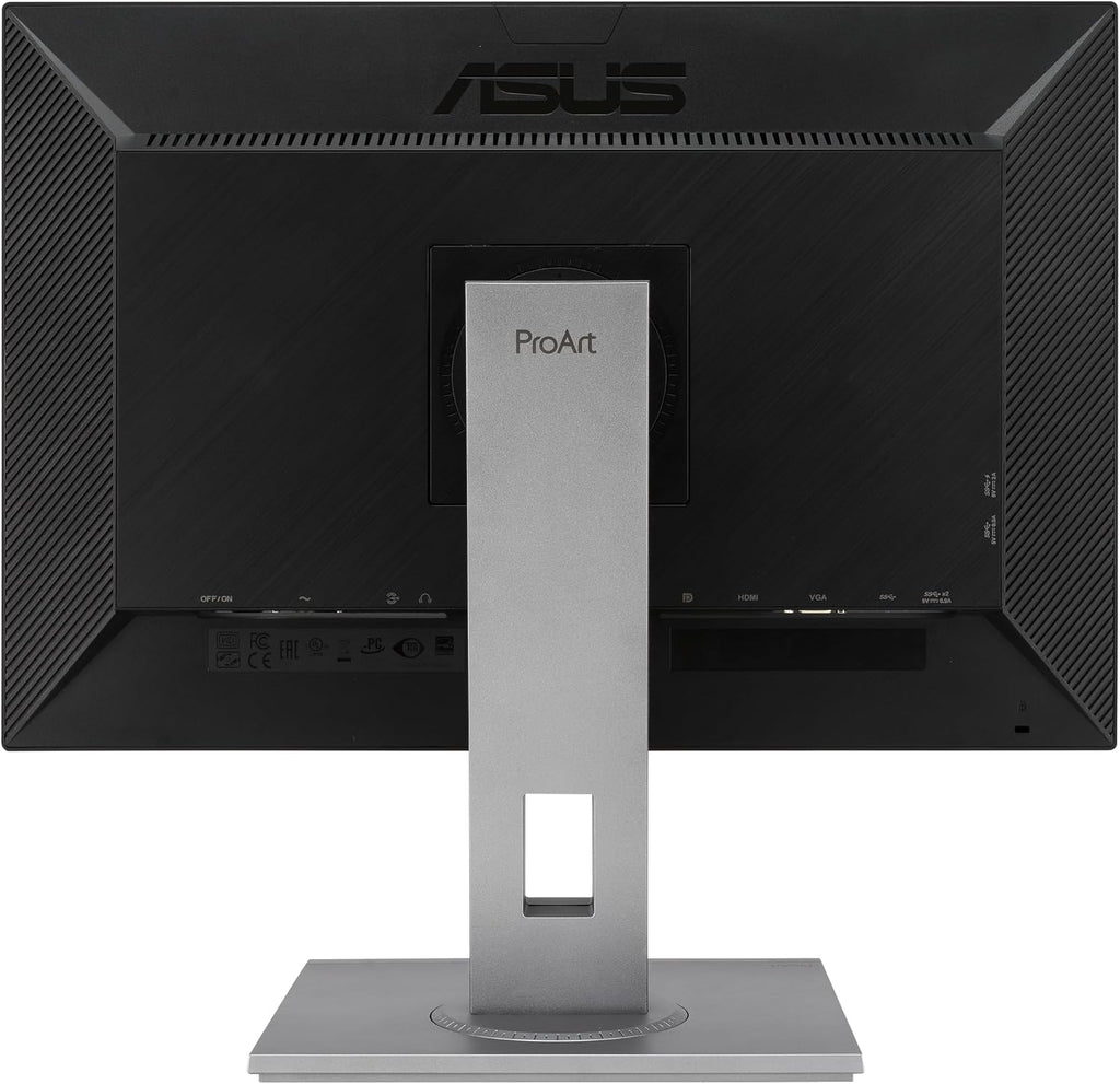 ASUS ProArt 24' Monitor - WUXGA (1920 x 1200), 16:10 Monitor, 100% sRGB/Rec.709 ΔE < 2, IPS, DisplayPort, HDMI, Calman Verified, Anti-Glare, Tilt, Pivot, Swivel, Height Adjustable - PA248QV