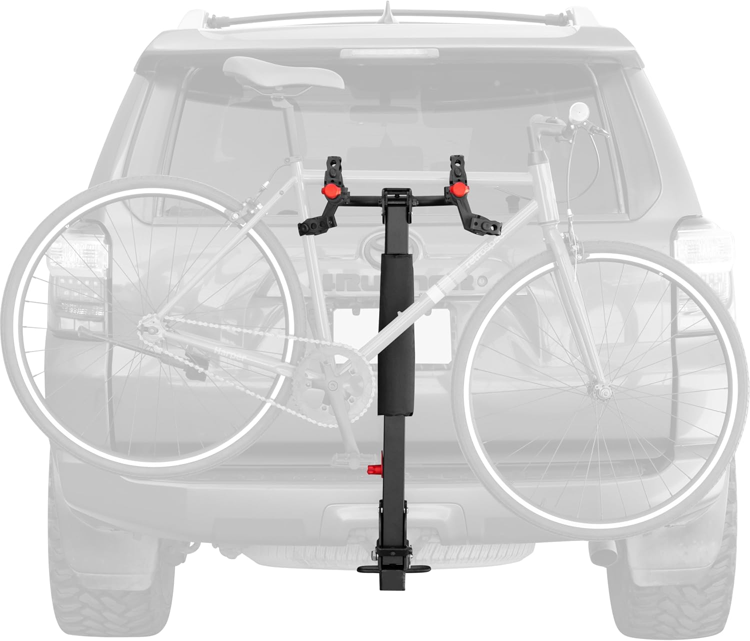 Retrospec Lenox 2-5 Bike Rack Hitch for Car, Truck, SUV - 2in Hitch Mount with Foldable Steel Frame, Anti-Rattle Adapter & Tie Down Straps