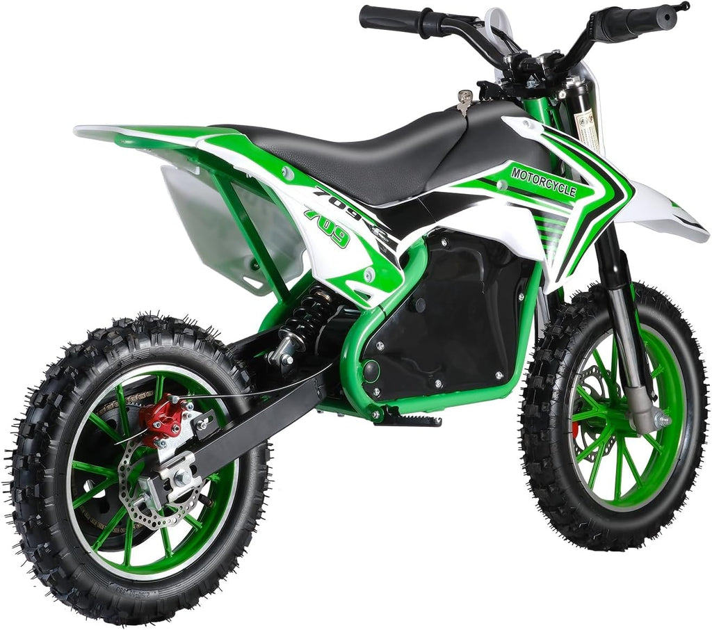 Kids Electric Motorcycle,36V 350W Kids Electric Dirt Bike with 10 Inch Tires, 25KM/H Electric Mini Bike,Support 150 pounds, 6-14 Years,Easter Gift