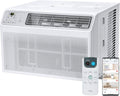 TCL 8000 BTU Smart Window Air Conditioner, Best Compact Quiet Energy Efficient AC Unit, Fan & Dehumidifier, Rooms Up To 350 Sq. Ft., Remote Control, Works with Alexa, Google Assistant & TCL Home App