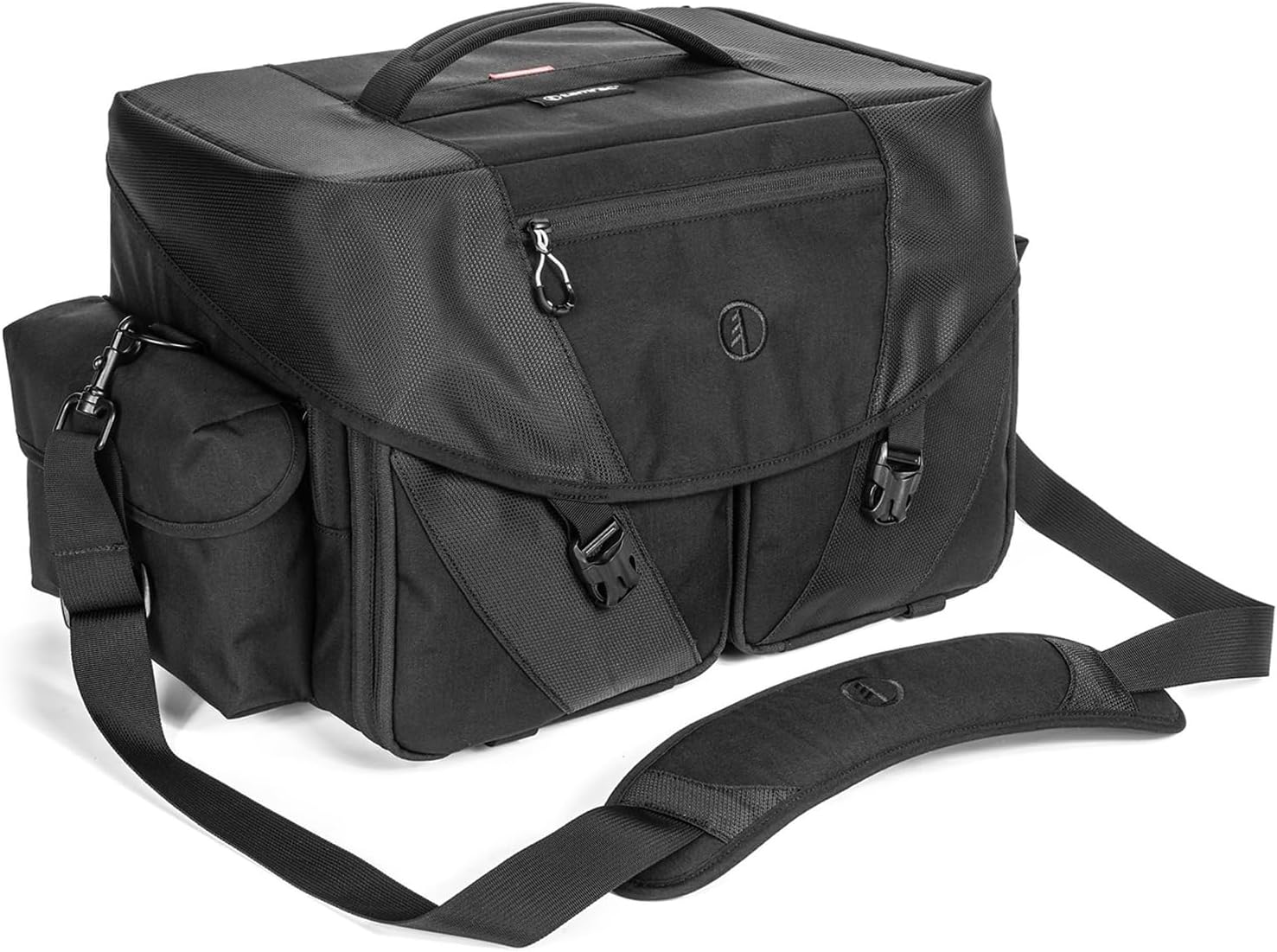 Tamrac Stratus 21 Camera Bag for Photographers, Camera Case for Photography Accessories, Shoulder Bag for DSLR and Mirrorless Cameras, Crossbody Camera Bag with Tripod Holder Strap - Black