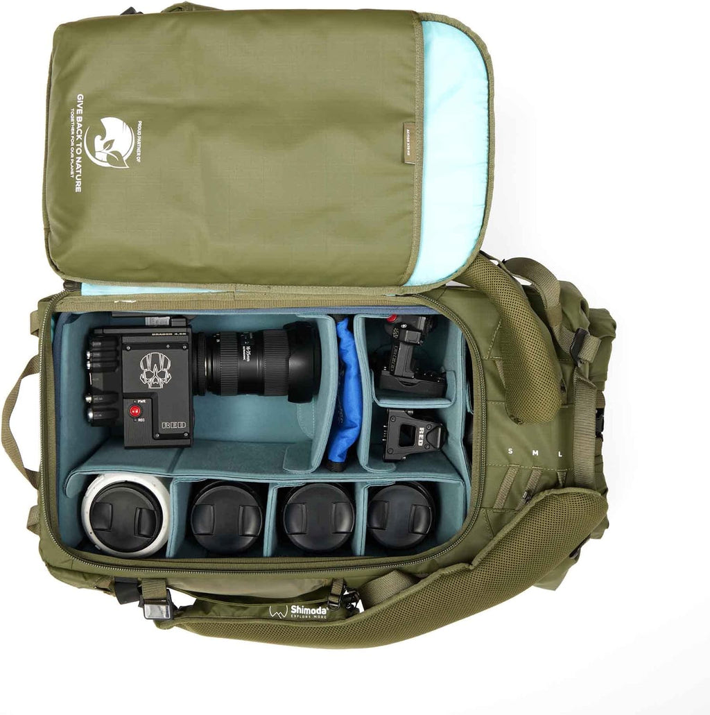 Shimoda Core Unit XXL DV, Deep Cine And Super Telephoto Camera Insert For Action X70/X70HD Backpack, Top Access Door For Mounted 600mm f/4 Kits, EVA Dividers, Support Frame, Maximum Storage
