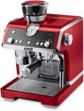De'Longhi EC9335R La Specialista Espresso Machine with Sensor Grinder, Dual Heating System, Advanced Latte System & Hot Water Spout for Americano Coffee or Tea, Stainless Steel,67.6 oz, Red