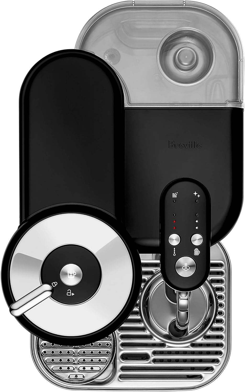Nespresso Vertuo Creatista Coffee and Espresso Maker by Breville, Black Truffle
