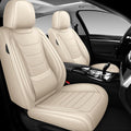 DHAEY Car Seat Covers for Buick Encore GX 2020-2026, Family Seat Covers, Nappa Leather, Wear-Resistant, Anti-Slip, Waterproof, 5PCS Full Set, Beige