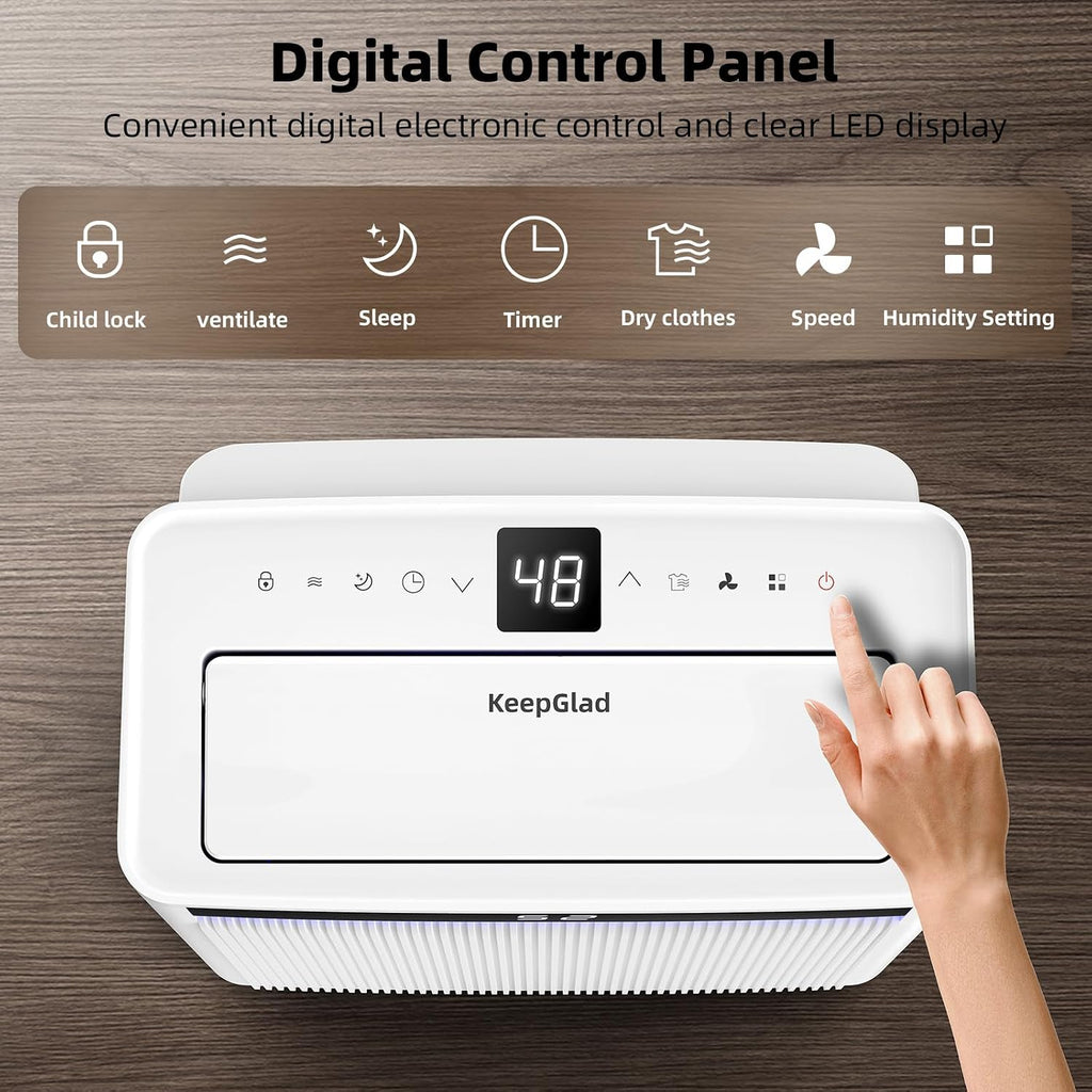 Dehumidifier for Basement, Bedroom, Home, Bathroom