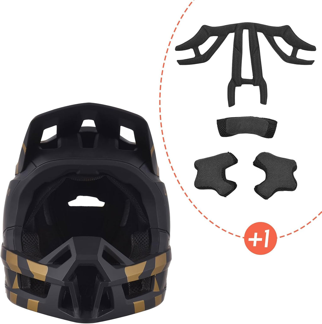 Lixada Adult Bike Helmet Full Face Mountain Bike Helmet Lightweight Bicycle Helmet Adult Cycling Helmet for Men Women 59-62CM