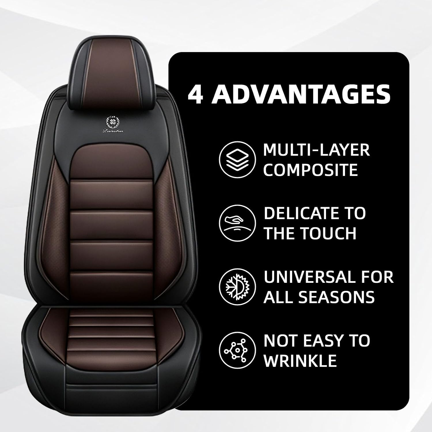 Car Seat Cover Fit for Honda Pilot 2003-2025,Compatible Airbag Non-Slip Waterproof Seat Cover,Car Seat Protector Premium Interior (Standard 5 Seats,Black Coffee)
