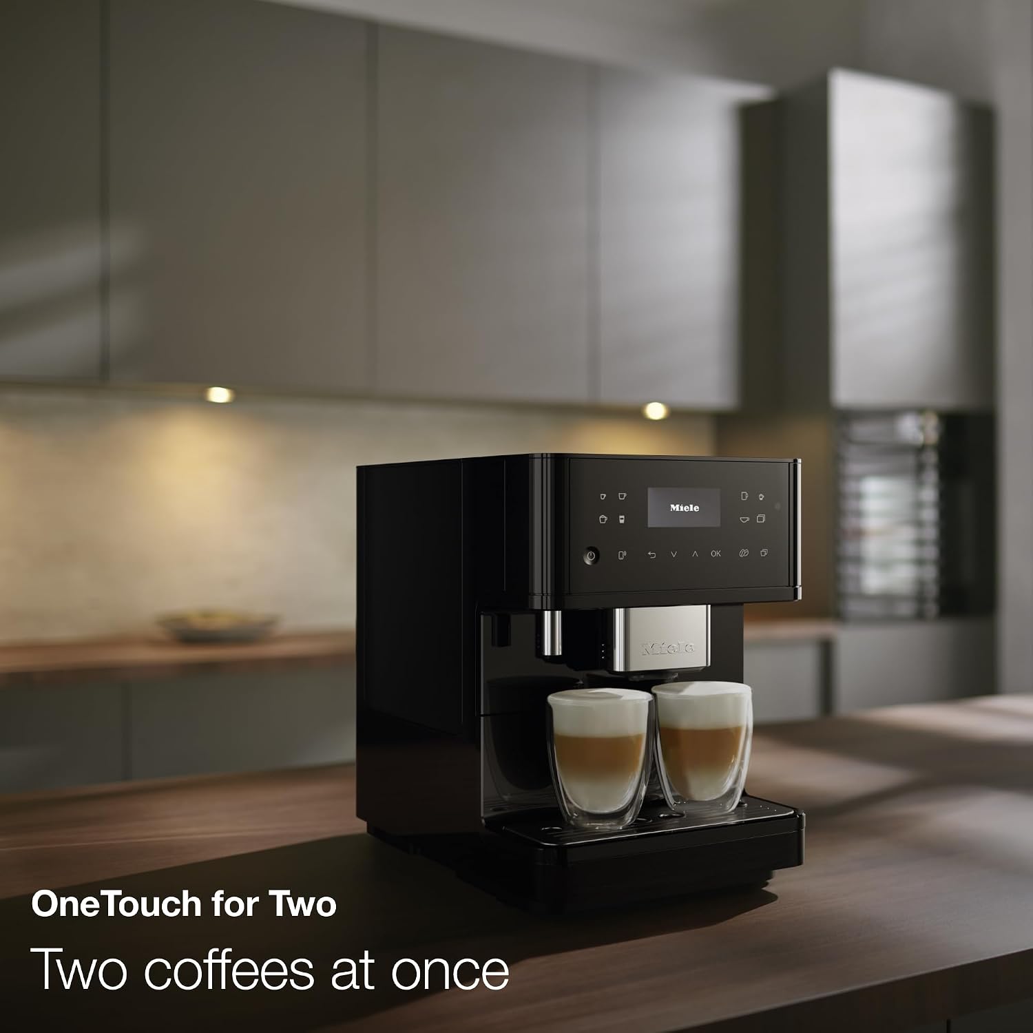 Miele CM 6160 MilkPerfection Automatic Countertop Coffee Machine, Obsidian black