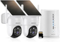 ARCCTV Solar Security Cameras Wireless Outdoor, No Monthly Fee, 2-Camera 2K Home Security Camera System with Base Station, Local Storage, PIR Motion Alerts, Color Night Vision
