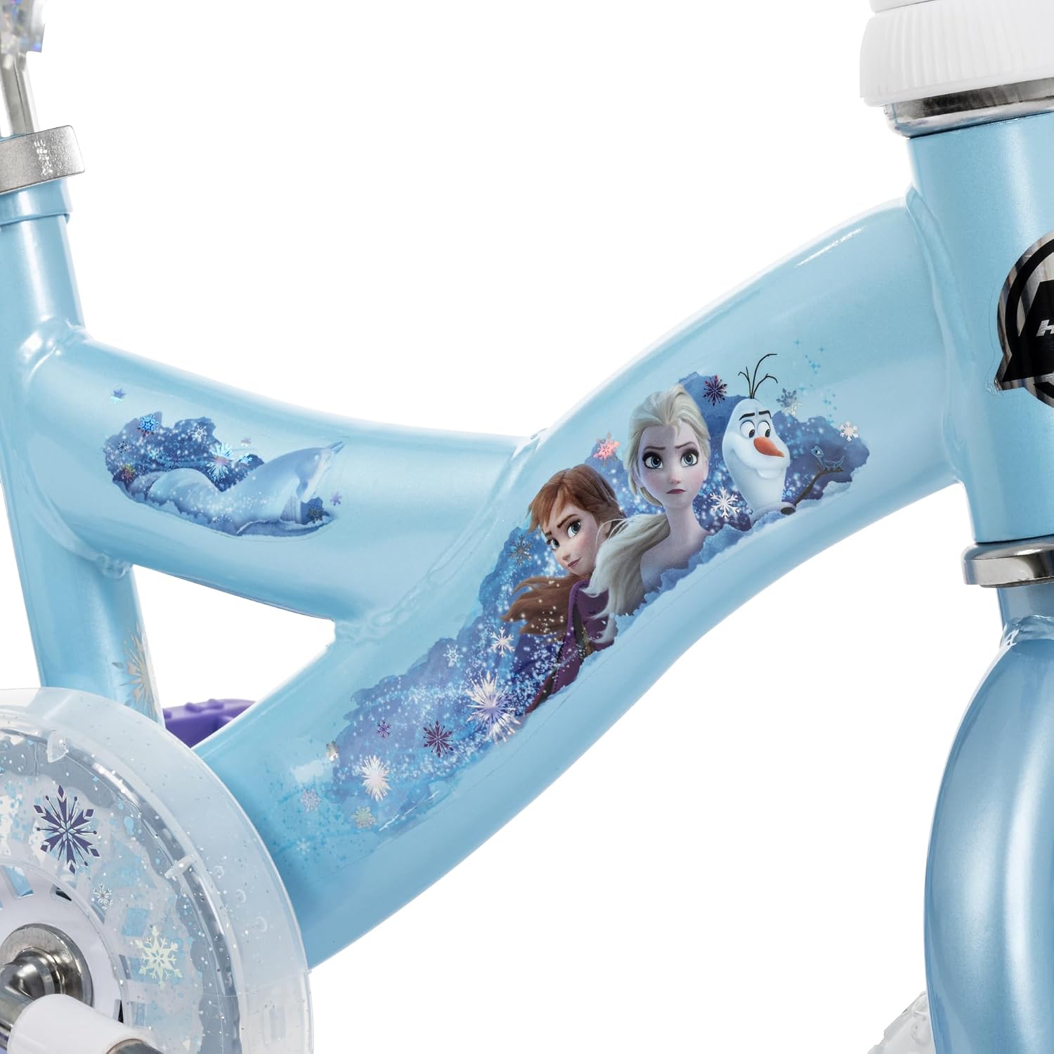 Huffy Disney Girls' Bikes, 12/16 Inch Sizes, Ages 3+ Years Old, Disney Princess, Minnie Mouse, Frozen Bicycles, Characters, Removable Training Wheels, Streamers, Easy Assembly, Durable, Safe