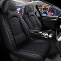 Car Seat Cover Full Set for Buick Envista Seat Covers 2024-2025, Nappa Leather Waterproof Seat Covers for Cars, Airbag Compatible, Universal Automotive Seat Covers (Luxury 2 Seats/Black)