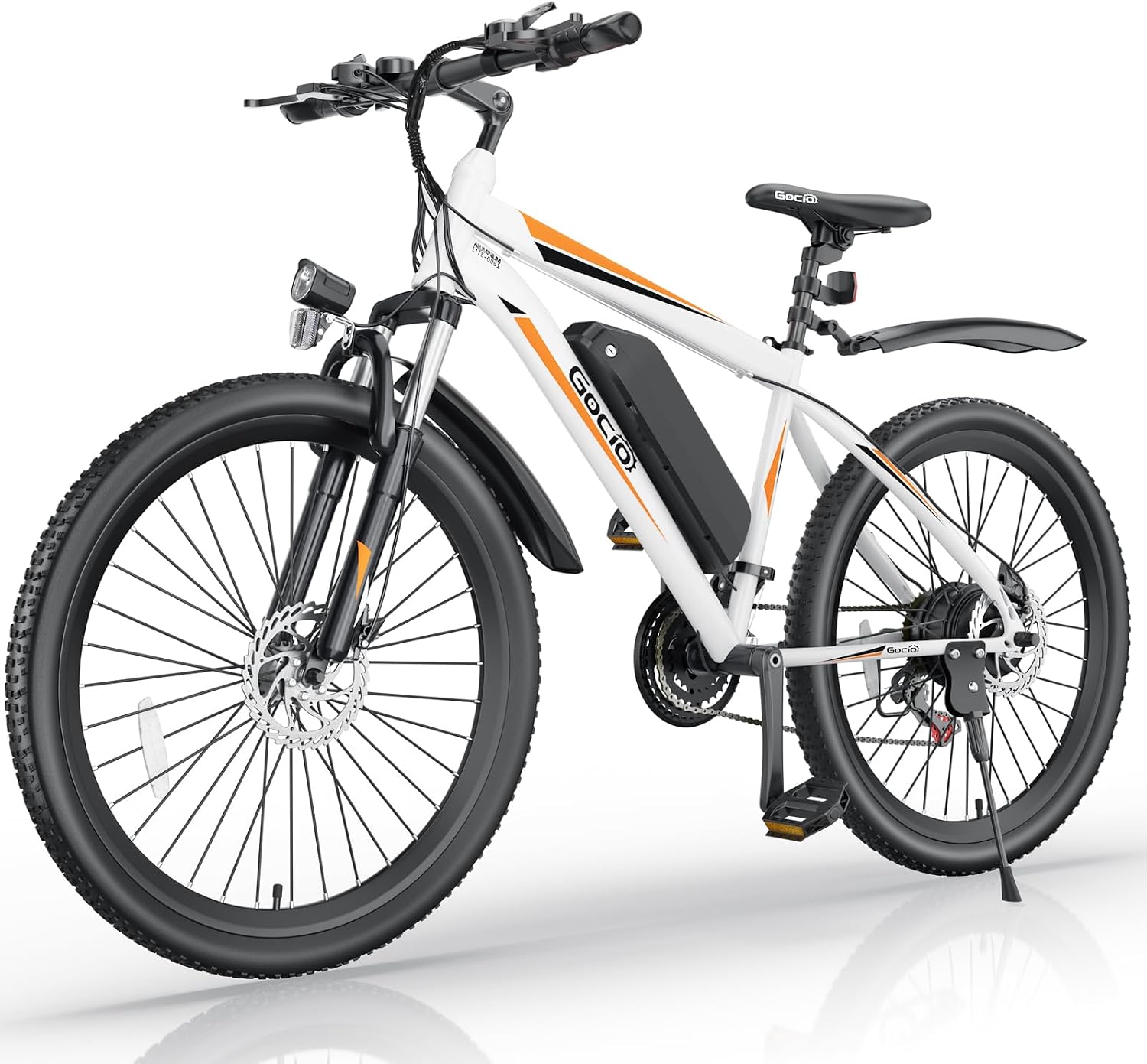 GOCIO 500W Electric Bike 26' Mountain Bicycle Adults Cruise Control Pedal Assist 48V 375Wh Battery 21-Speed E-Bike UL2849