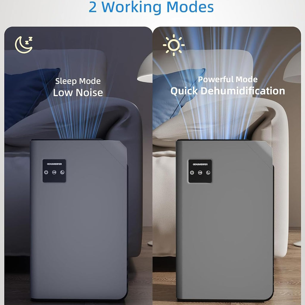 Dehumidifiers for Home, 88 OZ Water Tank, Dehumidifier for Bedroom Bathroom with Auto Shut Off, 7 Colors LED Light,A