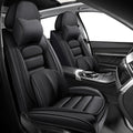 Car Seat Covers for Chevrolet Chevy Avalanche 2007-2013, Leather Auto Seat Cover Luxury Cushions Waterproof Seat Protectors (Black,Front Set with Pillow)