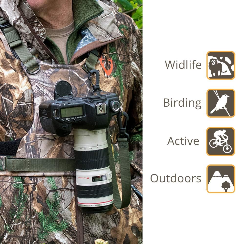Cotton Carrier CCS G3 Camera Harness System for One Camera, Camo, 1 Camera