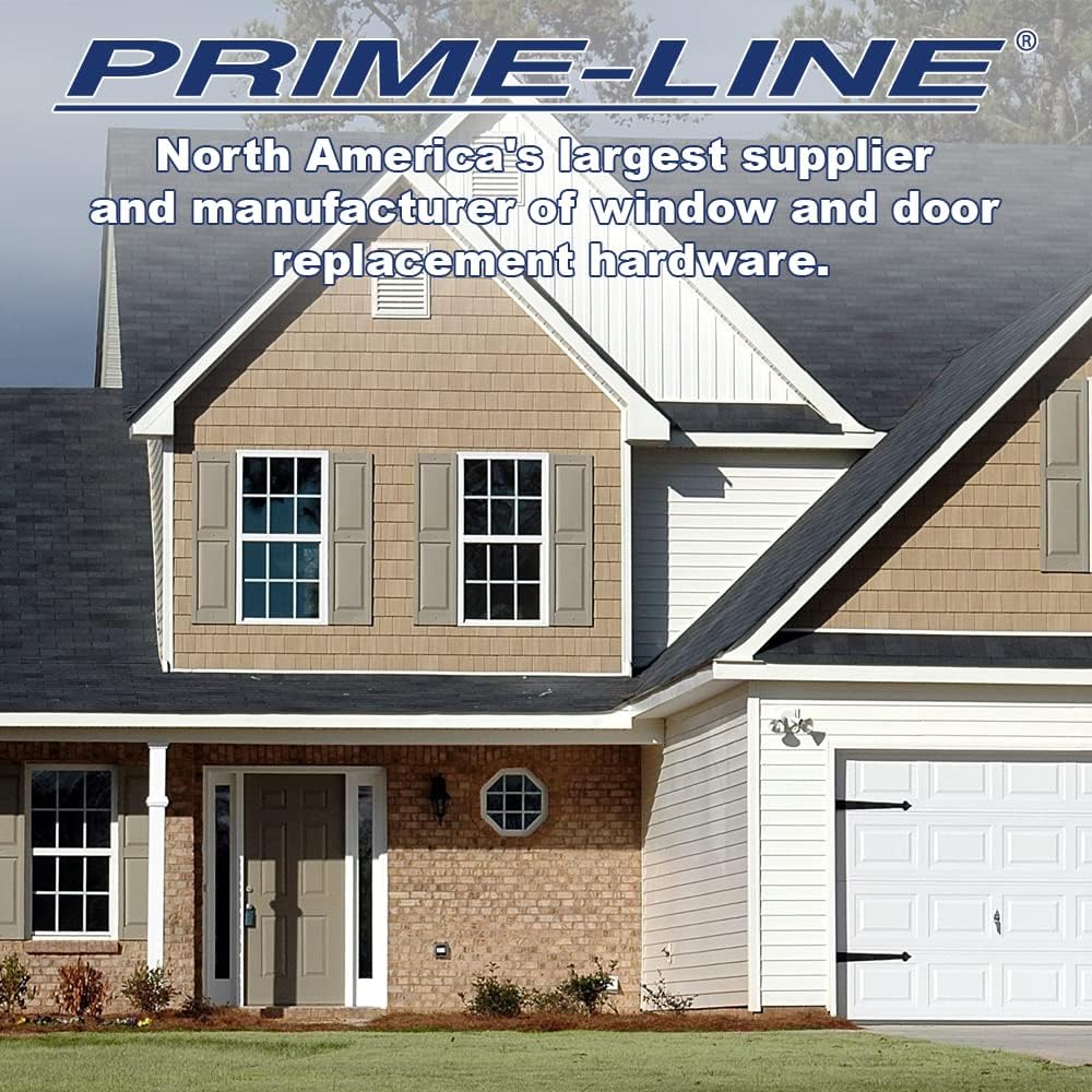 Prime-Line U 9928 Keyed Sash Lock –Security Lock Only Unlocks With Key – For Aluminum, Vinyl or Wood Double-Hung Windows – 2' Hole Centers – Heavy-Duty Zinc Diecast, White (6 Pack)