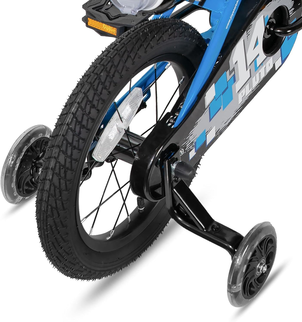 JOYSTAR Pluto 12 14 16 18 20 Inch Kids Bike with Light Up Training Wheels, Kids' Bicycle for Boys Girls Age 3-12 Years, Children Bikes, Multiple Colors