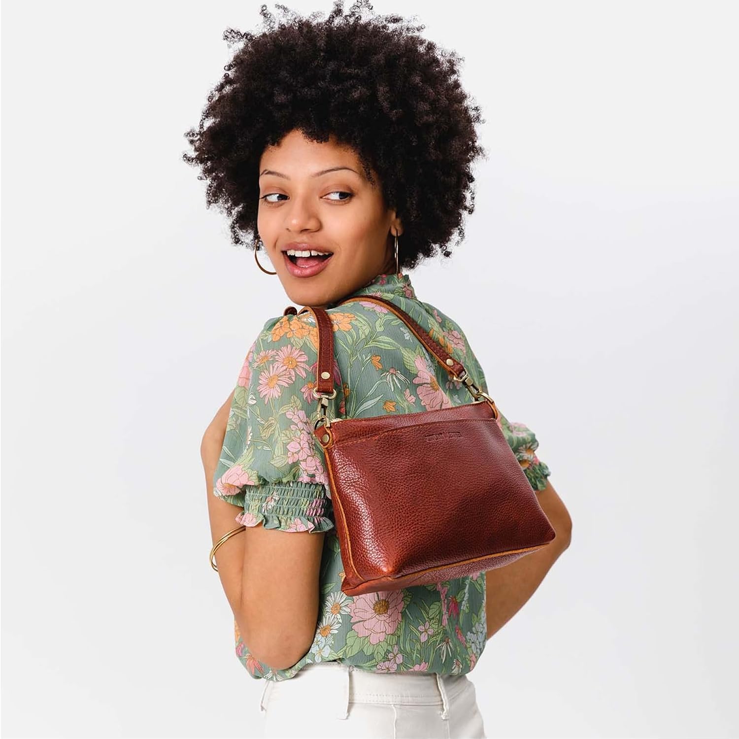 Portland Leather Goods Poppy Purse – Leather Handbag w/Removable Crossbody Strap – Handmade from the Finest Full-Grain Hides