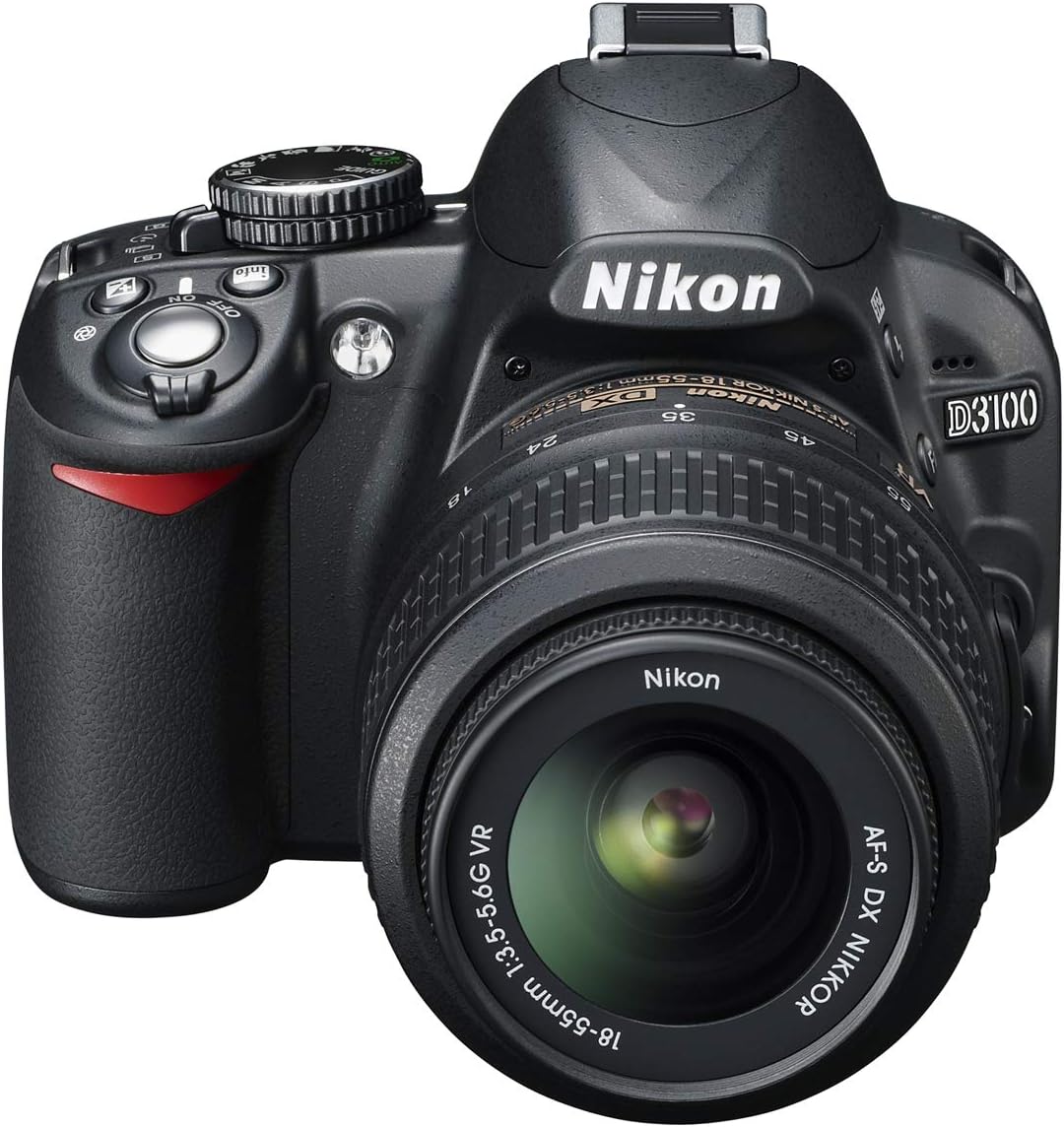 Nikon D3100 14.2MP DX-Format Digital SLR Camera Kit with 18-55mm f/3.5-5.6 VR Lens - (Black) [International Version]