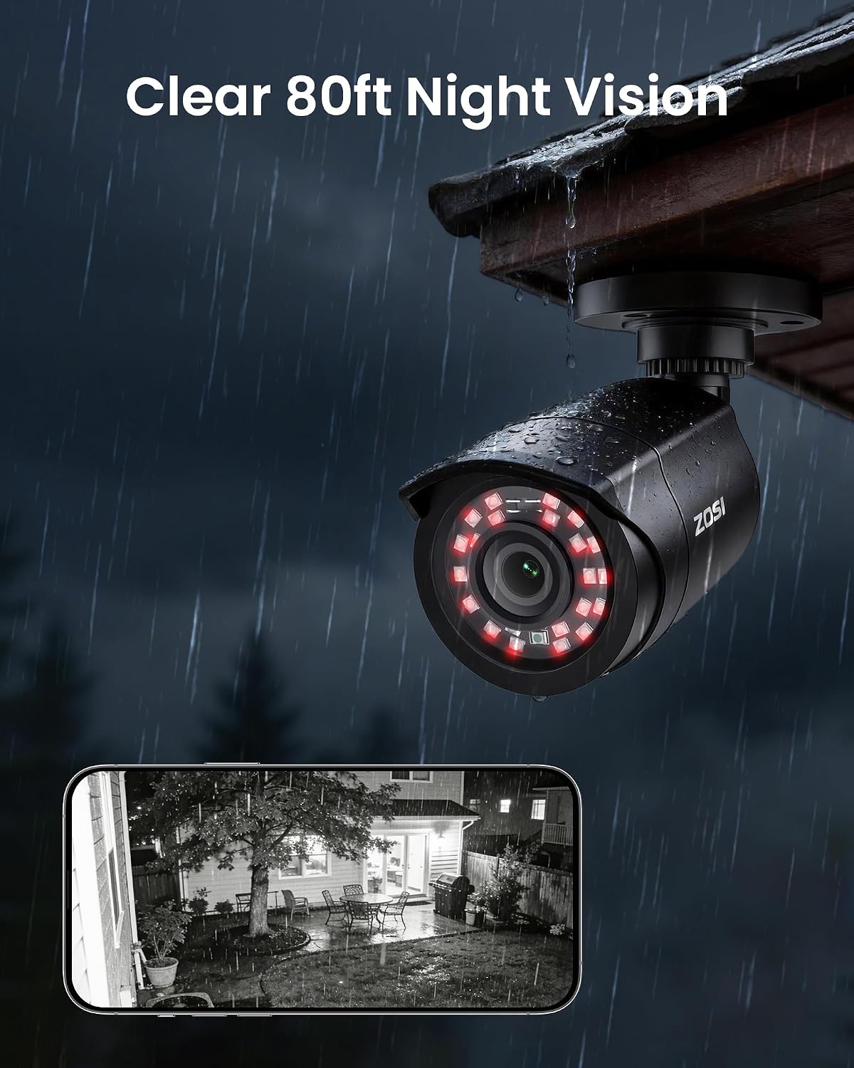 ZOSI 3K Lite 16 Channel Security Camera System Outdoor,AI Human Vehicle Detection,Night Vision,12pcs 2MP Weatherproof Surveillance Camera,H.265+ 16CH 1080P CCTV DVR with 2TB HDD for 24/7 Recording