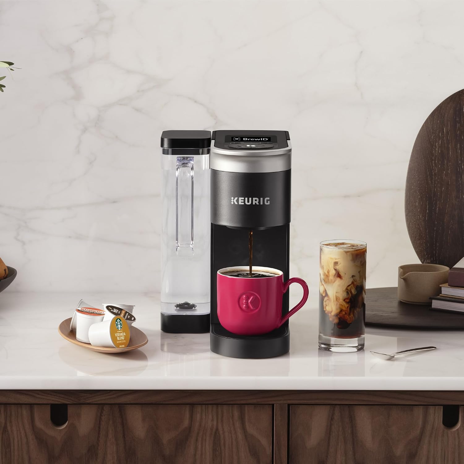 Keurig K-Supreme SMART Coffee Maker, MultiStream Technology, Brews 6-12oz Cup Sizes, Black
