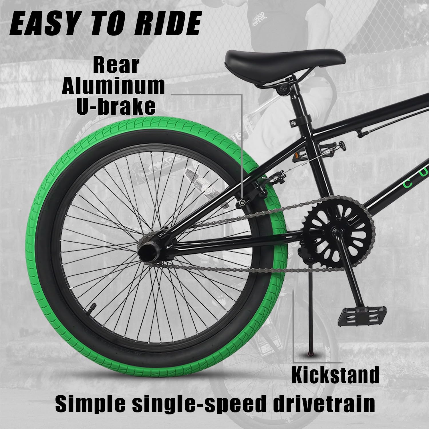 cubsala Freestyle BMX Bike, 18 20 Inch Kids Bicycle for 5-13 Years Old Kids and Beginner Level Rider, Multiple Colors